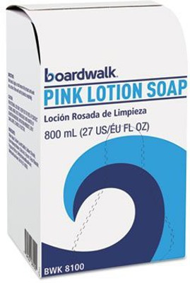 

Boardwalk Mild Cleansing Pink Lotion Soap Pleasant Scent Liquid(800 ml)