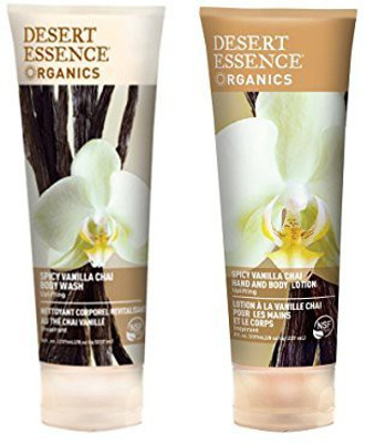 

Desert Essence Spicy Vanilla Chai Body Wash and Spicy Vanilla Chai Hand and Body Lotion(236.59 ml)
