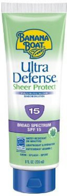 

Banana Boat Sunscreen Ultra Defense Sheer Protect Broad Spectrum Sun Care Sunscreen Lotion Spf 15(236.59 ml)
