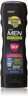 

Banana Boat Sunscreen for Men Triple Defense Broad Spectrum Sun Care Sunscreen Lotion(177.45 ml)