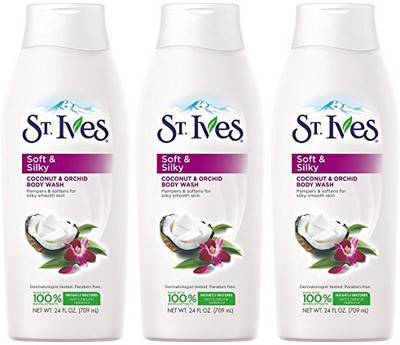 

St. Ives Soft and Silky Body Wash, Coconut and Orchid(709.77 ml)