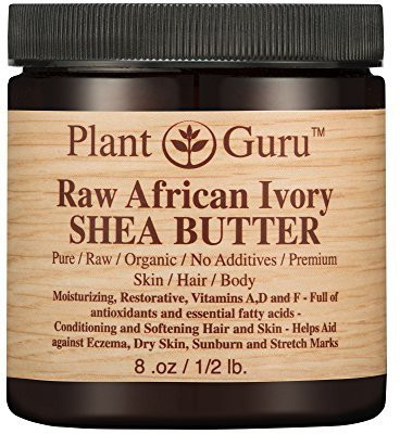 

Plant Guru African Shea Butter Raw Unrefined 100% Pure Natural Organic Ivory Grade A Diy Body Butters Lotion(236.59 ml)