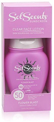 

Solscents Clear SPF 50 Face Lotion, Flower Blast(100.56 ml)