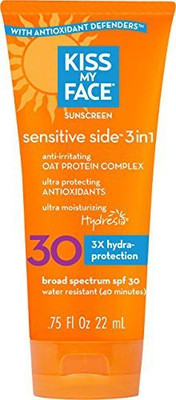 

Kiss My Face Sunblock Lotion Sunscreen With Oat Protein Complex Spf 30 UvaUvb Protection Water Resistant(118.3 ml)