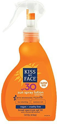 

Kiss My Face Sun Spray Sunscreen Lotion Spf 30 Sunblock Value Size(414.03 ml)