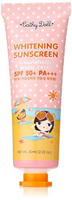 

Magic Cream Cathy Doll LGlutathione Whitening Sunscreen Spf 50(60 ml)