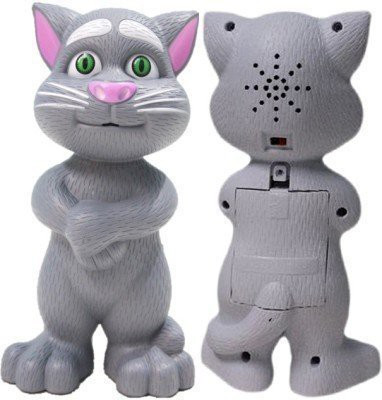 

Turban Toys Talking Tom musical with touch sensitive and recording(Grey)