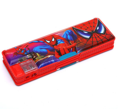 

Wembley Wimbley Spiderman pencil box for kids with magnetic closure and sharpener Wimbley Spiderman pencil box for kids with magnetic closure and sharpener Art Plastic Pencil Box(Set of 1, Red)