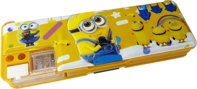 

Ashmaadi Dual Sharpener Multi Cartoons Art Plastic Pencil Box(Set of 1, Multicolor)