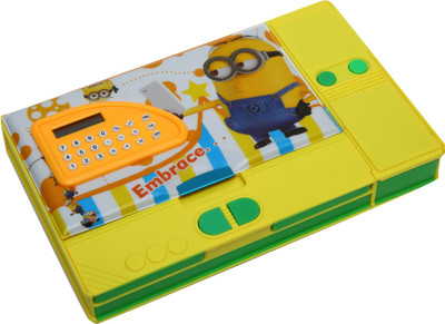 

Wembley Wimbley Jumbo Pencil Box with in built calculator & sharpner - Minion Wimbley Jumbo Pencil Box with in built calculator & sharpner - Minion Art Plastic Pencil Box(Set of 1, Yellow)