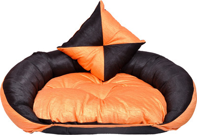 

slatters be royal store SBRS0018_XL XL Pet Bed(Orange, Black)