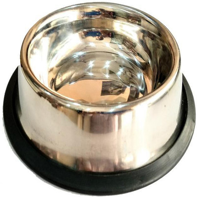 

LOVING PETS Round Stainless Steel Pet Bowl(750 ml Silver)