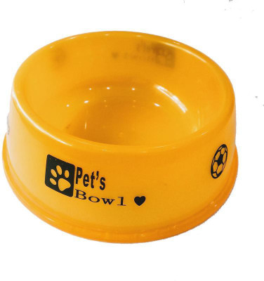 

LOVING PETS Round Stainless Steel Pet Bowl(450 ml Orange)