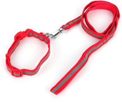 

W9 Imported High Quality Nylon Leash With Collar Set For Puppy-1.5 CM Dog Collar & Leash(, Red