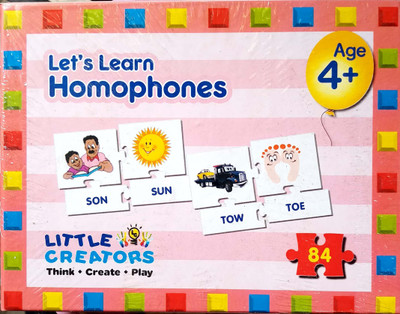 

Tingoking "Let's Learn Homophones" Educational & Learning Puzzle For Kids(84 Pieces)