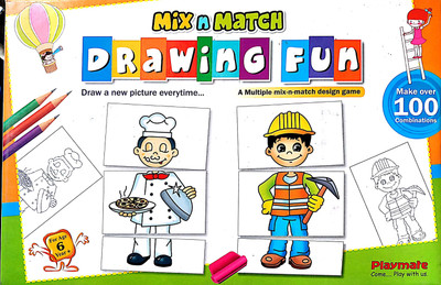 

Tingoking "Mix n Match Drawing Fun" Educational & Learning book For Kids(1 Pieces)