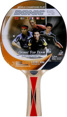 

Donic TOP TEAM 300 Yellow, Red Table Tennis Racquet(1.0 MM, 130 g), Red;yellow