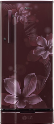 LG Direct Cool 188 L Single Door Refrigerator (GL-B191KSOW, Scarlet Orchid)