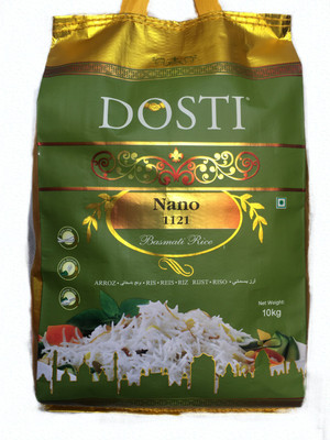 

Dosti Basmati Rice NANO 1121 Basmati Rice (Small Grain, Boiled)(10 kg)