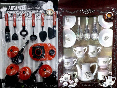 

Aparnas 25pieces kitchen set for kids play role play with cupset birthdaygift love girl