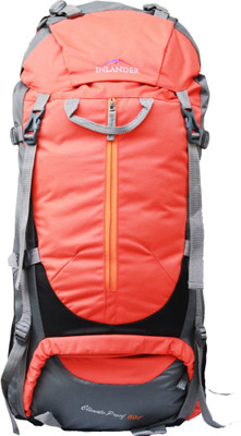 

Inlander 1009-2 Hiking Trekking Travel Backpack Rucksack - 80 L(Orange, Grey), Grey;orange
