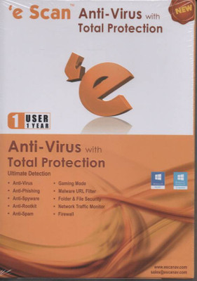 escan antivirus 1pc 1year Anti-virus 1.0 User 1 Year(Voucher)