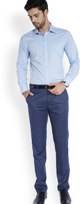 

Raymond Men's Solid Formal Blue Shirt