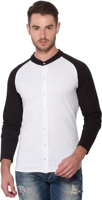 CAMPUS SUTRA Men Solid Casual White Shirt