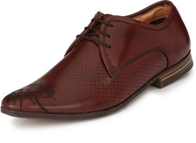 

whitebear Ducas Party Wear For Men(Brown
