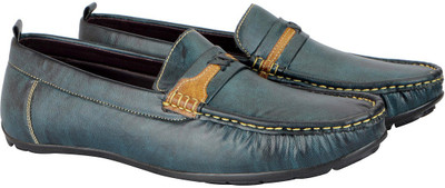 

FAUSTO Stylish Party Wear Loafers For Men(Blue
