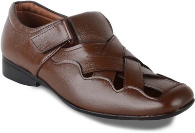 

Duster Duster Brown Roman Sandals ( Leather) Sneakers For Men(Brown