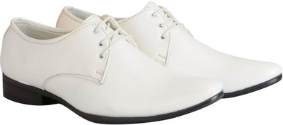 

FAUSTO Formal Corporate Derby For Men(White