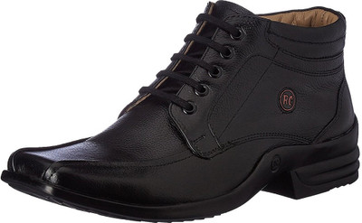 

Red Chief Leather Boots For Men(Black