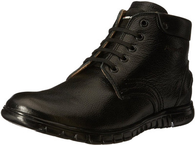 25 OFF on Red Chief Leather Boots For Men Black on Flipkart
