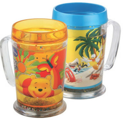 

SOFTLINE DOUBLE WALLED DISNEY MUGS -2 MUGS(MULTI COLOR)(Yellow, Blue, Red, Pink)