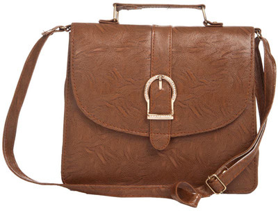 

Aliado Women Casual Tan Leatherette Sling Bag