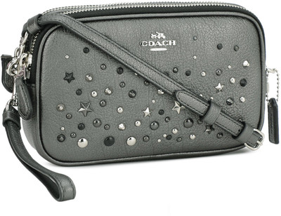 

Coach Women Casual Grey Genuine Leather Clutch