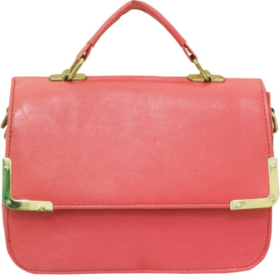 

Heels & Handles Women Formal Pink Leatherette Sling Bag