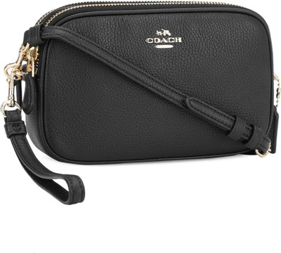 

Coach Women Casual Black Genuine Leather Clutch
