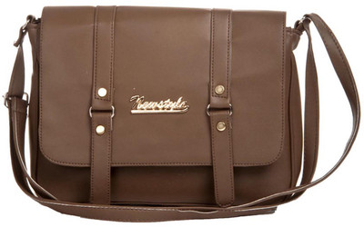 

Aliado Women Casual Brown Leatherette Sling Bag