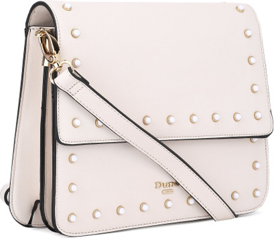 

Dune London Women Casual Beige Genuine Leather Sling Bag