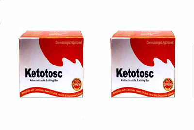 

Ketotosc Antifungal And Antibacterial Bathing Bar Soap 75 Grams Pack Of 2(150 g)