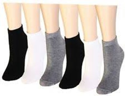 Tahiro Men & Women Solid Low Cut, Ankle Length, Mid-Calf/Crew(Pack of 6)