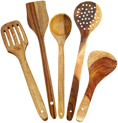 

SG Royal's Wooden Table Spoon Set(Pack of 5)