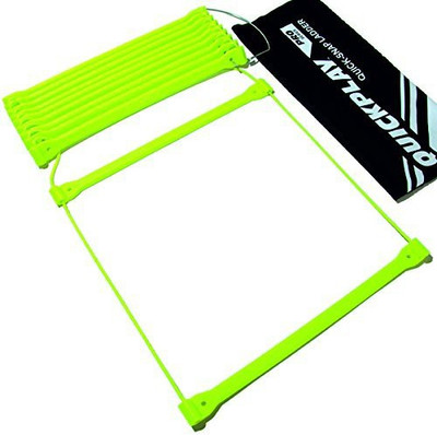 

QUICKPLAY PRO No Tangle Agility Ladder with Quick Lock Adjustable Flat Rungs + Carry Bag (11-Rung) Multi-Sport Speed Ladder / Training Ladder By Sahni Sports Speed Ladder(Green)