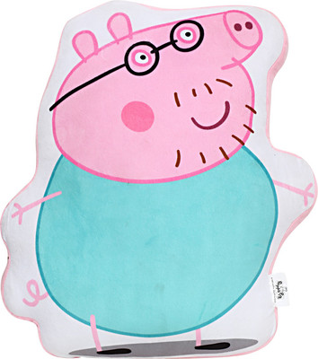 

Peppa Daddy Pig Plush Toy Cushion - 28 cm(Multicolor)