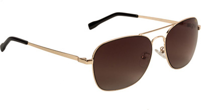 Farenheit Rectangular Sunglasses(Brown)