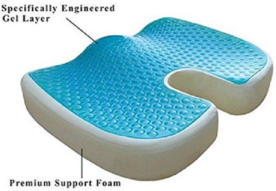 

NET Gel Coccyx Cushion Hip Support (Free Size, Blue)