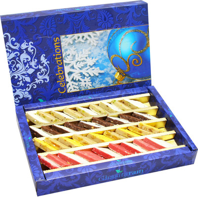 

Ghasitaram Gifts Sweets- Assorted Irish Kaju Katlis(400 g, Box)