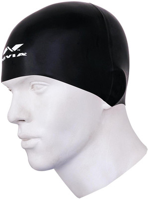 

Nivia SWIMMING CAPS Swimming Cap(Black, Pack of 1)